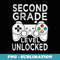 Second 2nd Grade Level Unlocked Video game Back to School - Exclusive Sublimation Digital File