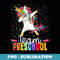 Team Preschool Dabbing Unicorn Happy First Day Of School - Exclusive PNG Sublimation Download