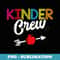 Kinder Crew Kindergarten Teacher Student Back To School - PNG Transparent Sublimation Design