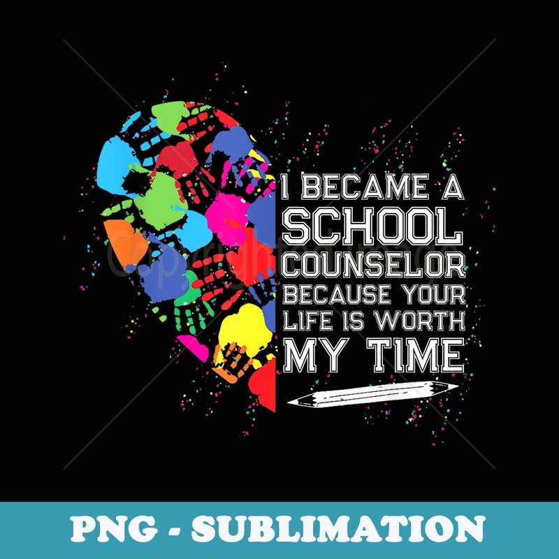 School Counselor Worth My Life Back to School Counselor - Trendy Sublimation Digital Download