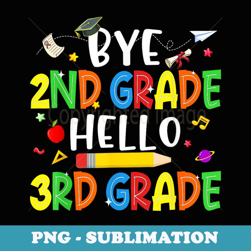 Hello Third Grade Team 3rd Grade Back to School Teacher - Sublimation Digital Download