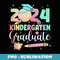 Tie Dye Kindergarten Graduate 2024 Softball Graduation Boys - Professional Sublimation Digital Download