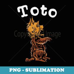 classic fairytale toto the dog art-vintage wizard of oz toto - professional sublimation digital download