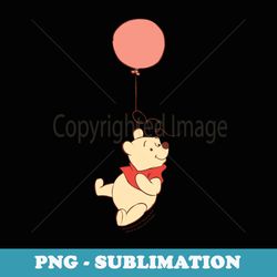 disney winnie the pooh balloon flight corner picture - sublimation png file