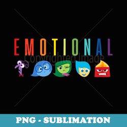 disney pixar inside out emotional rainbow - png sublimation digital download