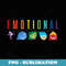 Disney Pixar Inside Out Emotional Rainbow - PNG Sublimation Digital Download