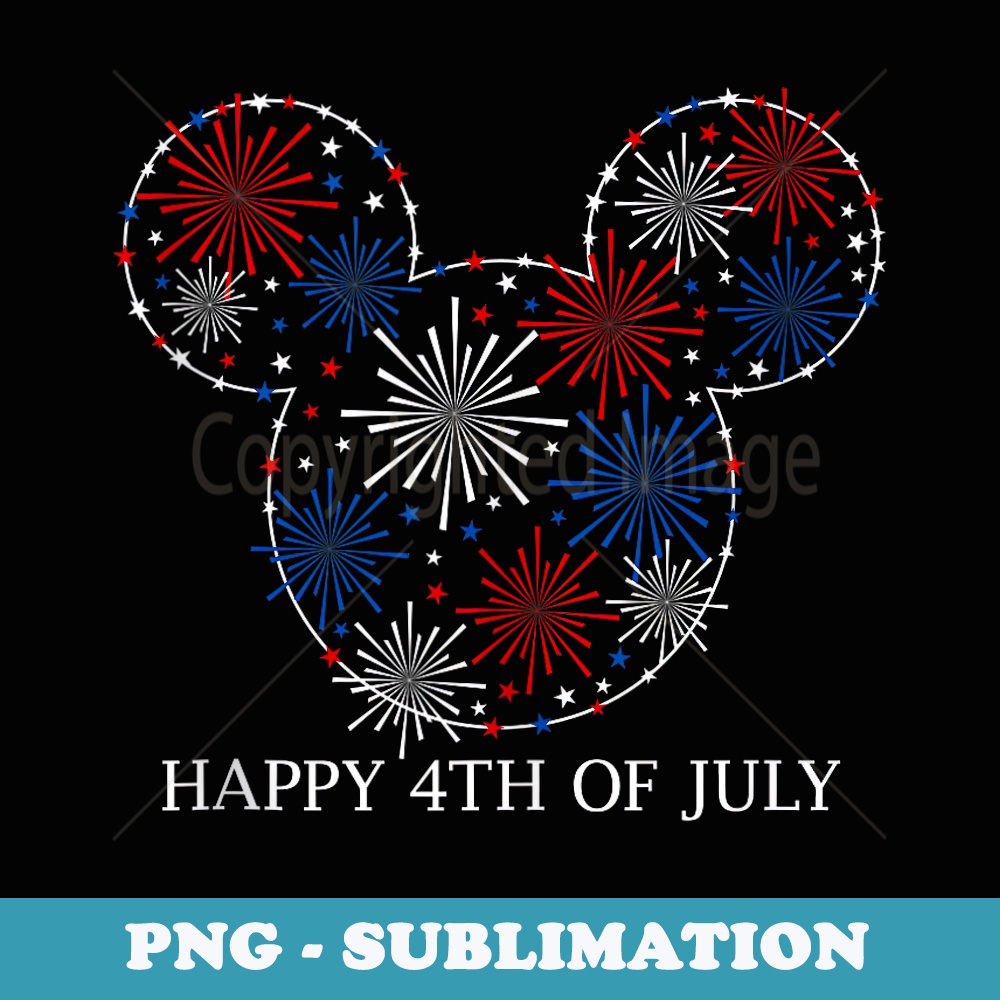 Disney Mickey Independence Firework - Exclusive Sublimation Digital File