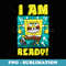 Mademark x SpongeBob SquarePants - SpongeBob I Am Ready Funny SpongeBob Running and Ready - Sublimation Digital Download