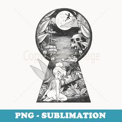 disney peter pan tink and pan keyhole - stylish sublimation digital download