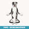 Funny Yoga Dog American Bulldog - High-Resolution PNG Sublimation File