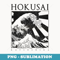japanese japan aesthetic hokusai kanagawa great wave - decorative sublimation png file
