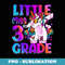Little Miss 3rd Grade Unicorn Back To School 3rd Grade Girls - High-Resolution PNG Sublimation File