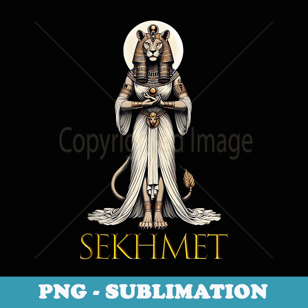 Ancient Egyptian Goddess Sekhmet - Premium PNG Sublimation File