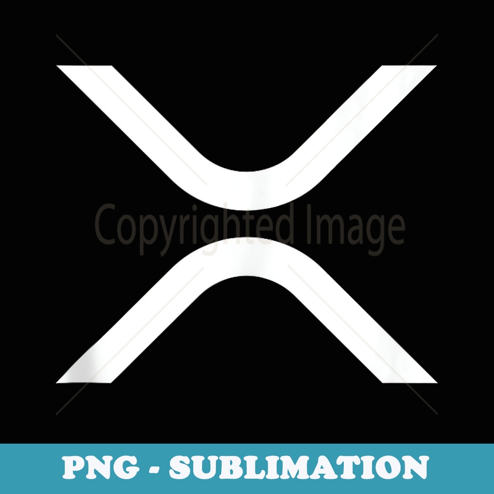XRP Coin Ripple Cryptocurrency Wallet HODLer To The Moon - PNG Transparent Sublimation Design