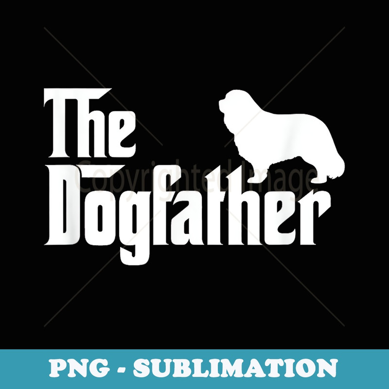 Cavalier King Charles Spaniel Lover DogFather - Elegant Sublimation PNG Download