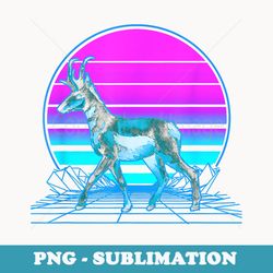 pronghorn pastel goth vaporwave - png sublimation digital download