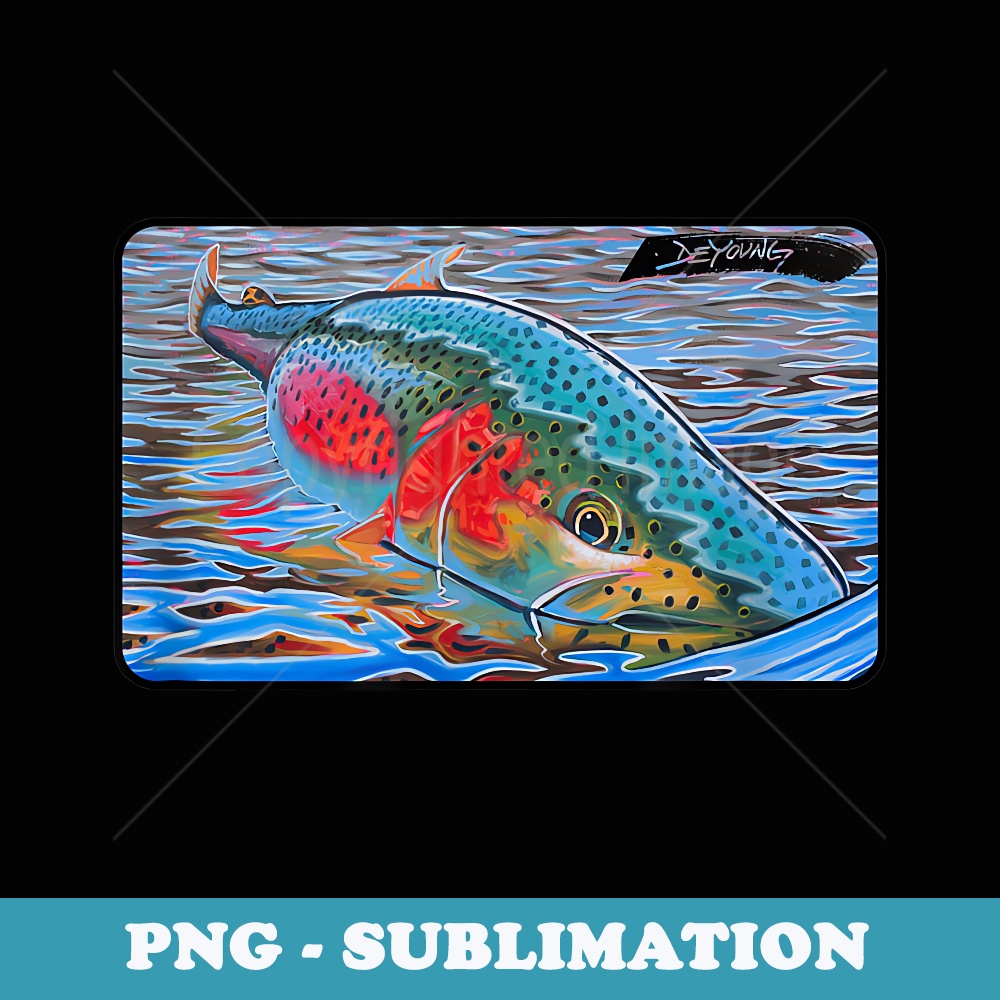 Rainbow Trout Fishing Novelty Derek DeYoung - Professional Sublimation Digital Download