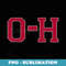 Vintage O-H I-O Double-sided - Retro PNG Sublimation Digital Download