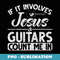 Musician Guitar Music Guitarist Christian Jesus - High-Resolution PNG Sublimation File