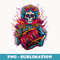 Rocker Drumming Sugar Skull Drummer - Special Edition Sublimation PNG File