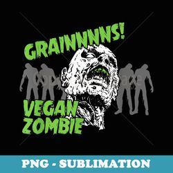 funny vegan vegan zombie - signature sublimation png file
