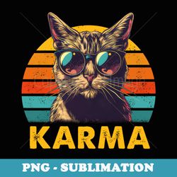 vintage cat music s for ns girls karma - sublimation png file