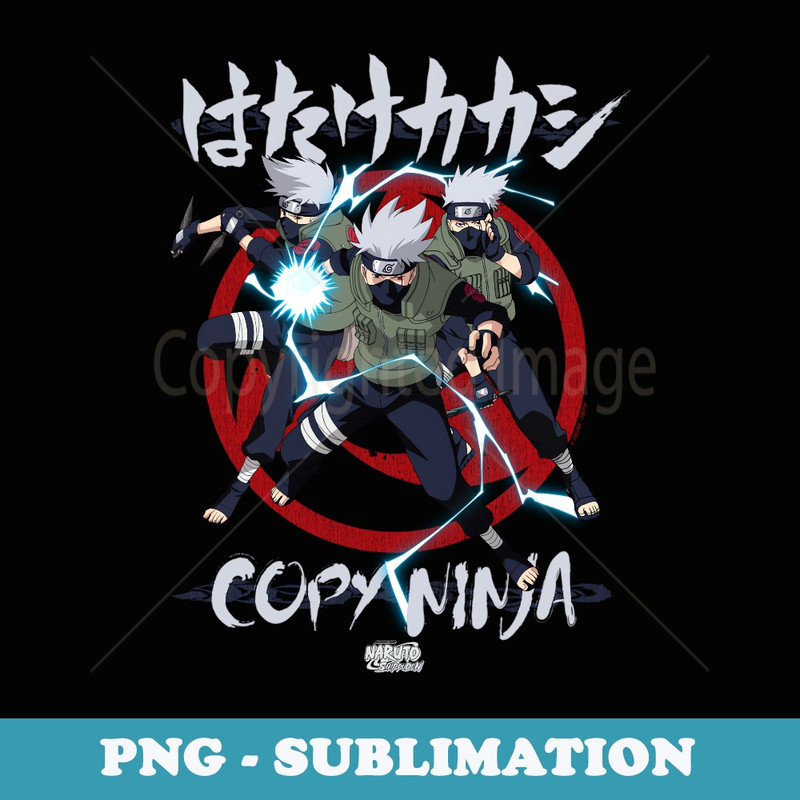 Naruto Shippuden Kakashi Copy Ninja - Trendy Sublimation Digital Download