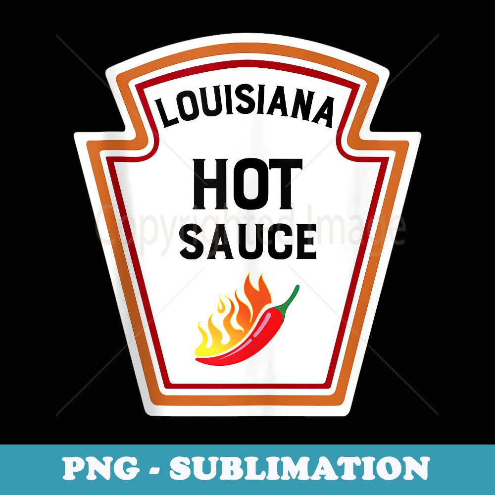 Funny Group Condiments Halloween Costume Louisiana Hot Sauce - Digital Sublimation Download File