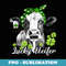 Lucky Heifer Shamrock Bandana Cow St Patricks Day - Vintage Sublimation PNG Download