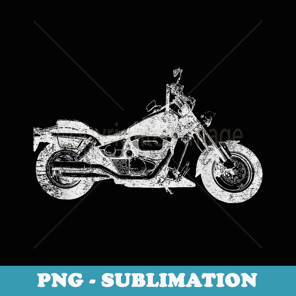 Distressed Vintage American Biker - Motorcycle - Premium PNG Sublimation File