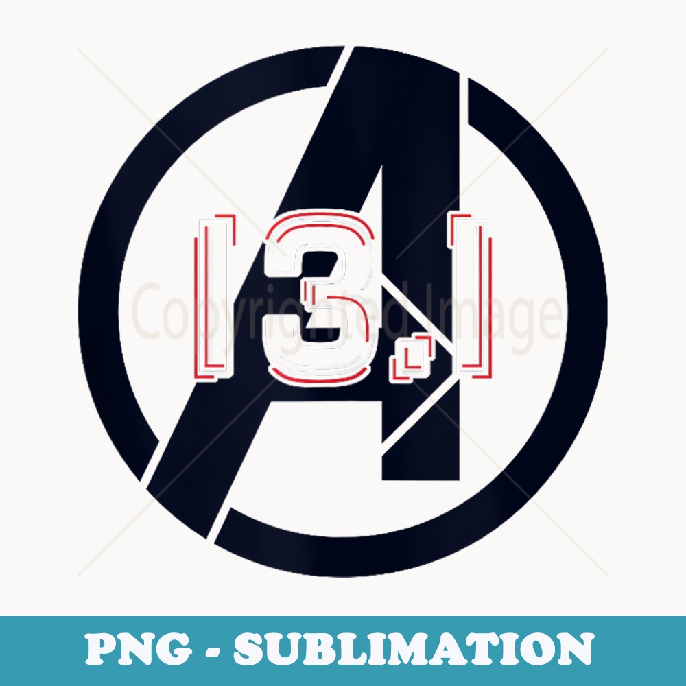 Marvel Avengers Classic 13.1 Marathon A Logo - Sublimation PNG File