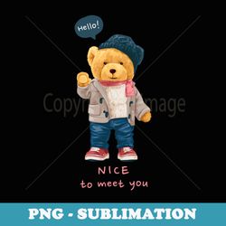mens s teddy bear graphic cool designs funny - stylish sublimation digital download