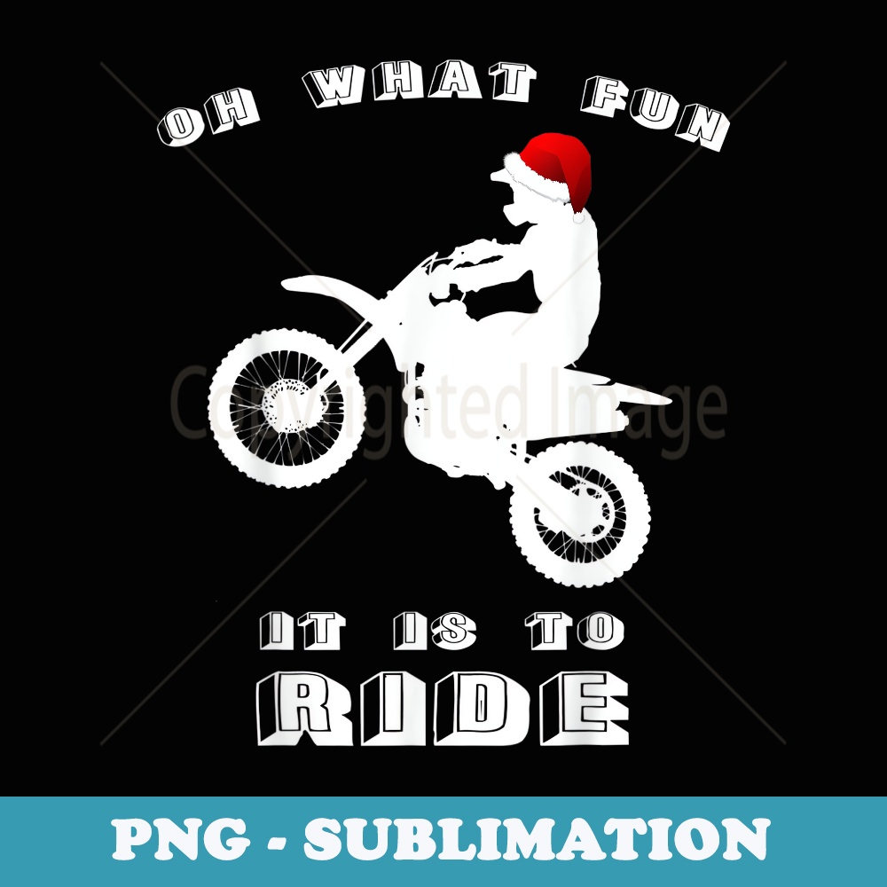 Dirt Bike Christmas - Xmas Dirtbike Motocross - Premium PNG Sublimation File
