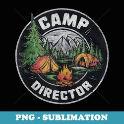 retro camp director camping summer camp funny camper staff - professional sublimation digital download