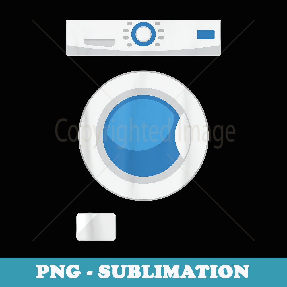 Original Halloween DIY Last minute Washing Machine Costume - PNG Transparent Sublimation Design
