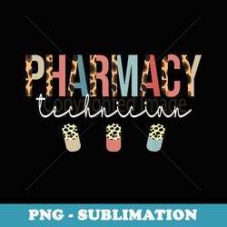pharmacy tech squad leopard for pharmacist technician - exclusive sublimation digital file