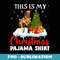 This Is My Christmas Pajama Horse Matching Family - Vintage Sublimation PNG Download