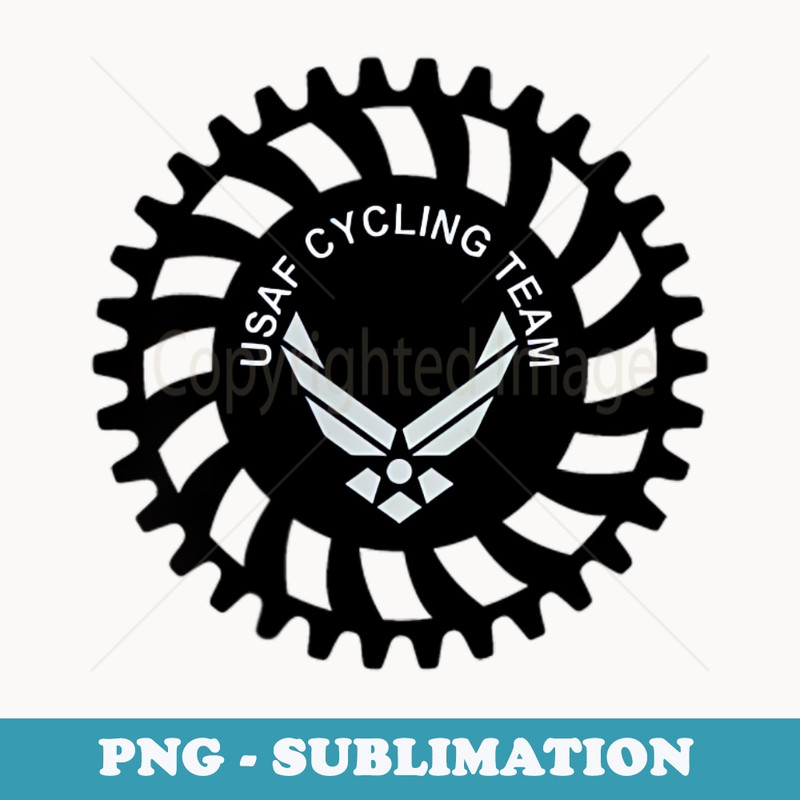 Air Force Cycling Team Road Biking USAF Military - Premium PNG Sublimation File