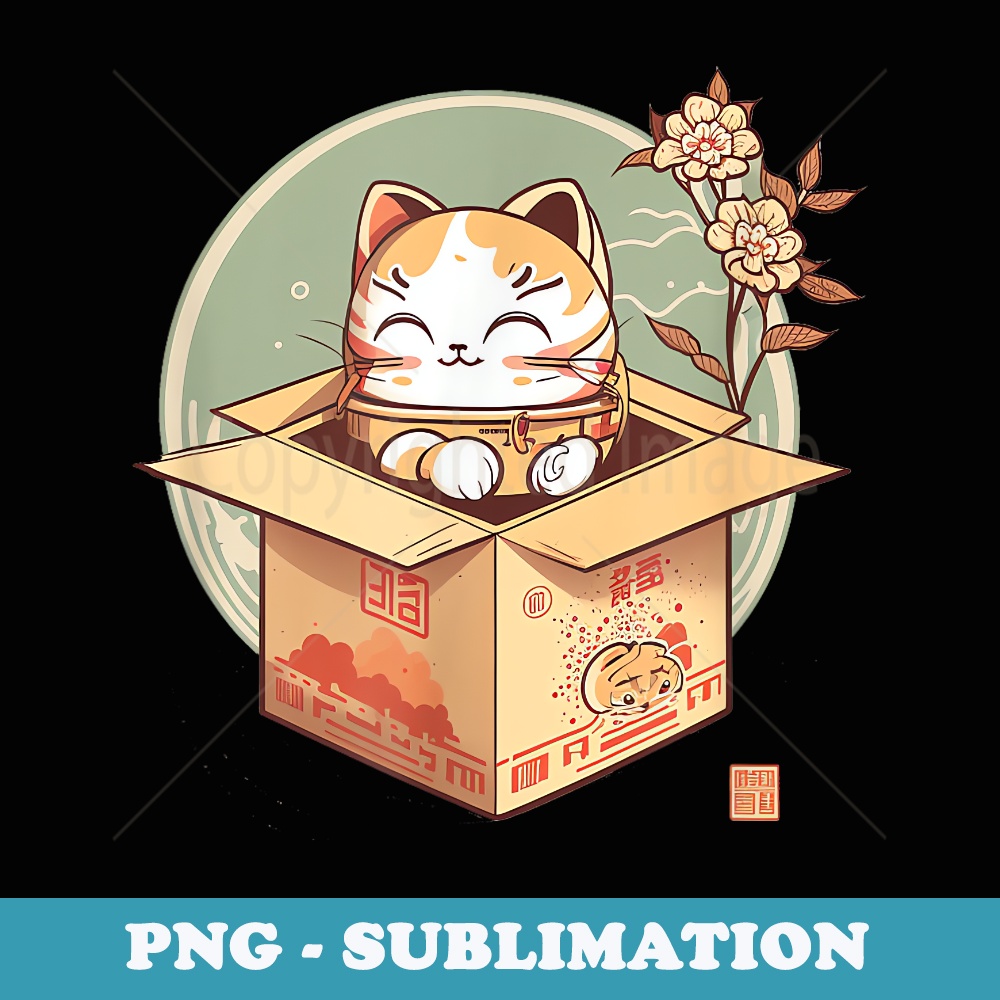 Kawaii Japanese Kitten Cat Ramen Noodles Anime - Elegant Sublimation PNG Download