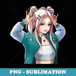 anime girl otaku kawaii japanese anime - sublimation digital download