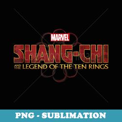 marvel shang-chi and the legend of the ten rings logo - png sublimation digital download