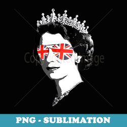 s queen elizabeth ii sunglasses british crown union jack meme - creative sublimation png download