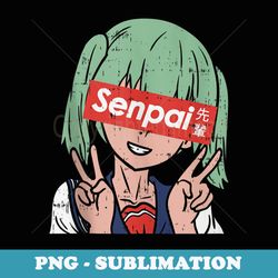japanese anime school girl senpai cute notice me otaku - trendy sublimation digital download