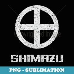 shimazu clan mon emblem vintage japanese warrior samurai - stylish sublimation digital download