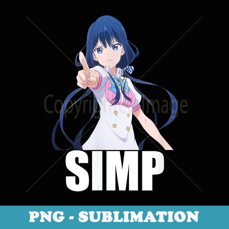 ANIME SIMP POINTING - Vintage Sublimation PNG Download