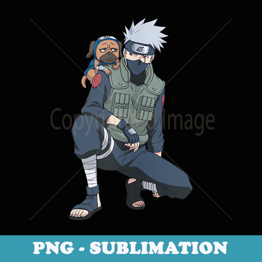 Naruto Shippuden Kakashi & Pakkun - Trendy Sublimation Digital Download