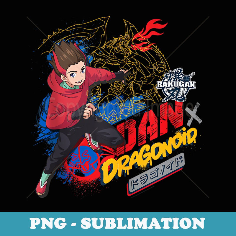 Bakugan Dan x Dragonoid Graphic - PNG Sublimation Digital Download