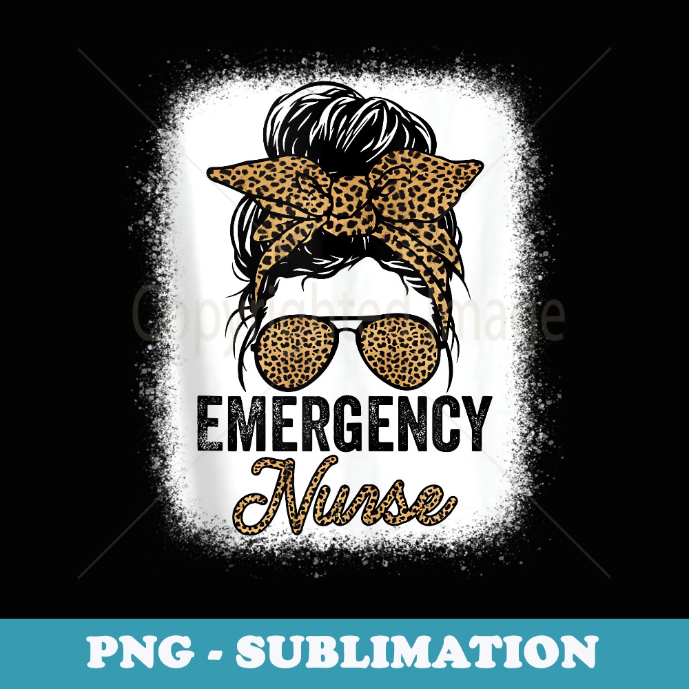 Emergency Nurse Appreciation Day Leopard For Nurses - Instant Sublimation Digital Download