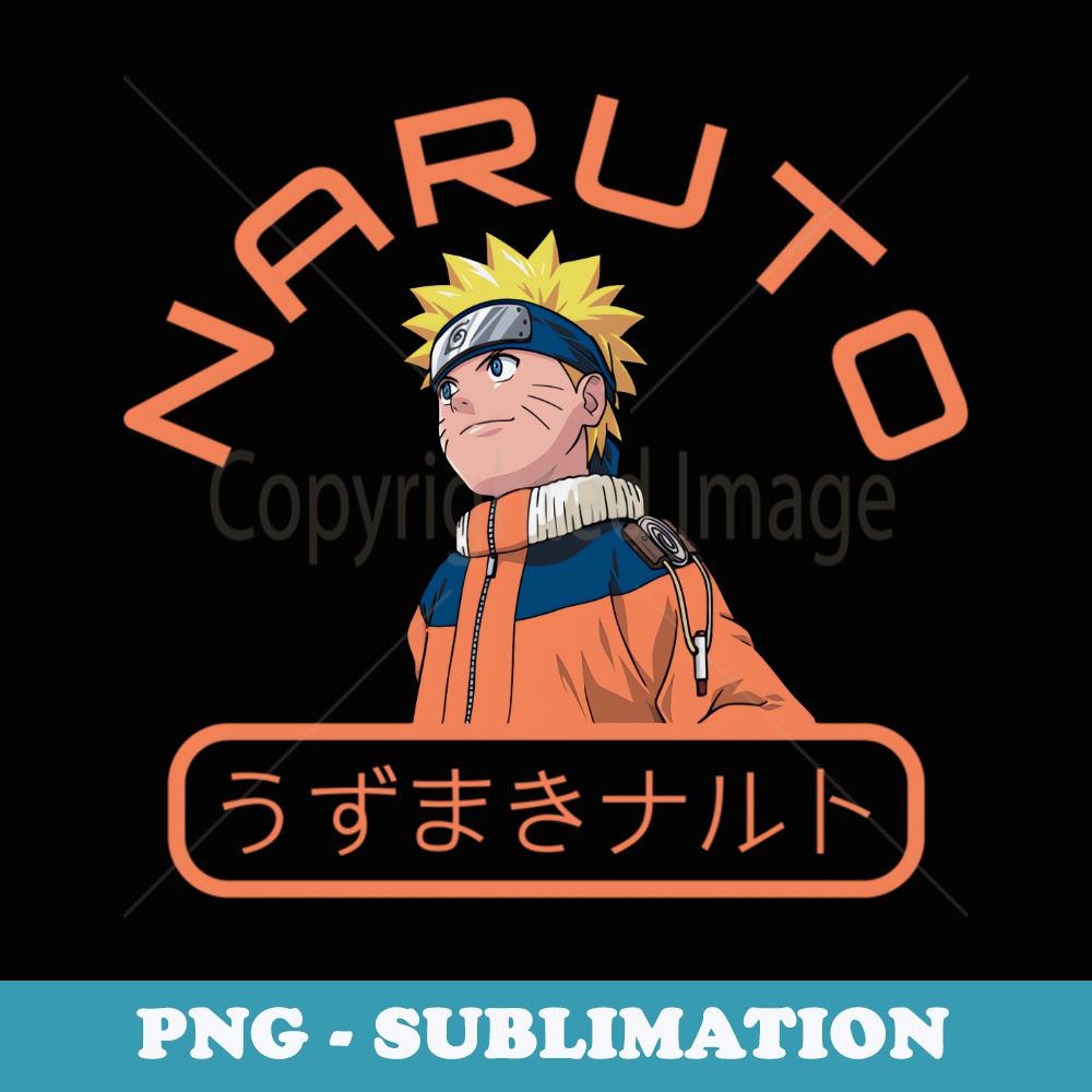 Naruto Classic Character With Kanji - Instant PNG Sublimation Download