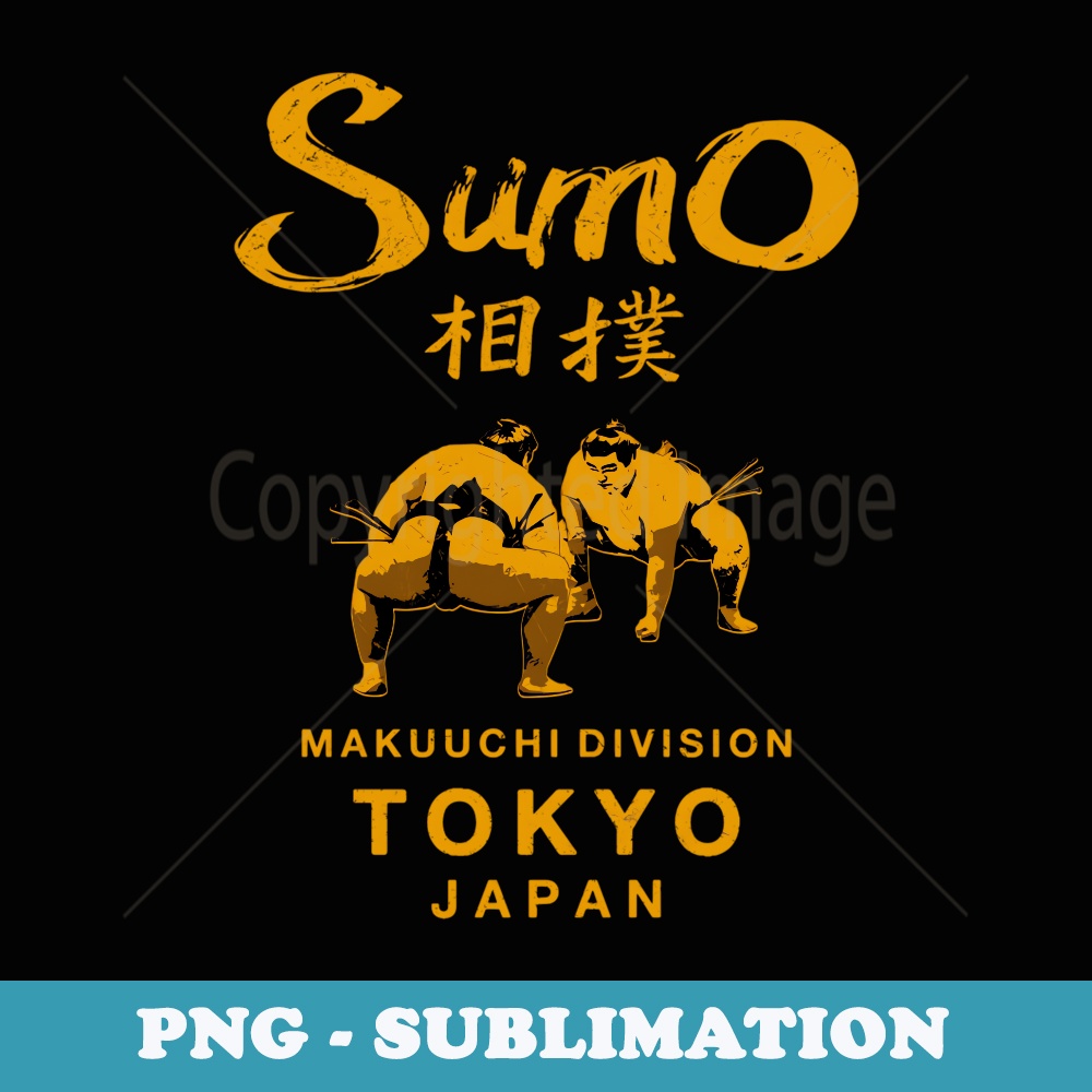 Sumo Wrestling Japan Tokyo Japanese Vintage - Trendy Sublimation Digital Download